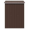 vidaXL Magazie de grădină, maro, 204 x 132 x 186 cm, oțel