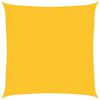 vidaXL P&acirc;nză parasolar, galben, 3,6x3,6 m, HDPE, 160 g/m&sup2;