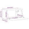 vidaXL Dulap TV de perete 2 pcs Stejar artizanal 60 x 31 x 29,5 cm