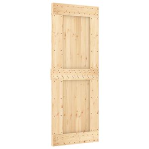 vidaXL Ușă glisantă NARVIK Natural și Negru 80 x 210 cm (152,5 cm)