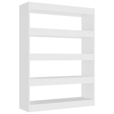vidaXL Bibliotecă/Separator cameră, alb, 100x30x135 cm