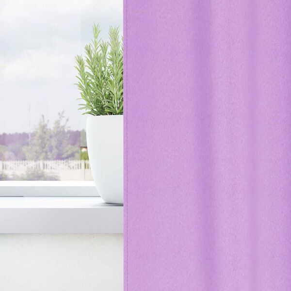 vidaXL Perdele Opaque cu Inel 2 pcs Violet 140 x 140 cm Poliester