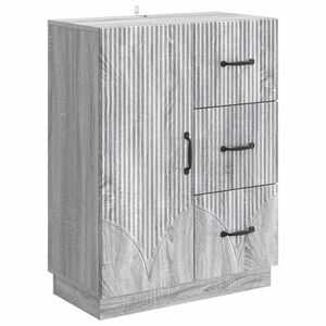 vidaXL Bufet cu sertar Sonoma gri 66 x 34,5 x 87 cm Lemn prelucrat