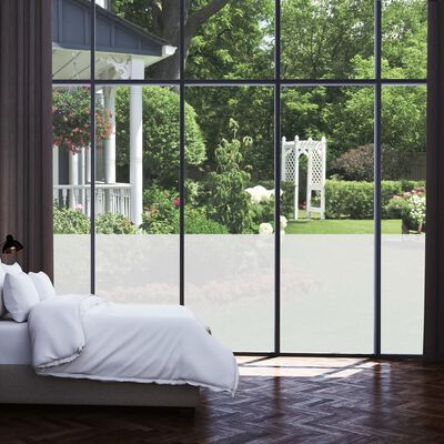 vidaXL Folie autocolantă mată cu adeziv pentru ferestre, 0,9 x 10 m