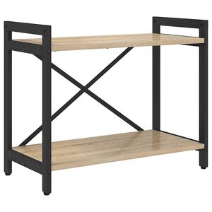 vidaXL Raft pentru cărți 60 x 30 x 50 cm Lemn prelucrat Stejar Sonoma
