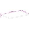 vidaXL Blat de masă 60x20x3,8 cm dreptunghiular lemn masiv de acacia