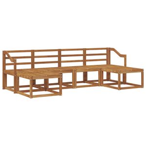 vidaXL Set de canapele de exterior 6 pcs natural Lemn compozit