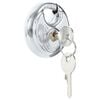 vidaXL Lacăte disc cu chei 12 buc. Argintiu 8 x 2.8 x 8 cm