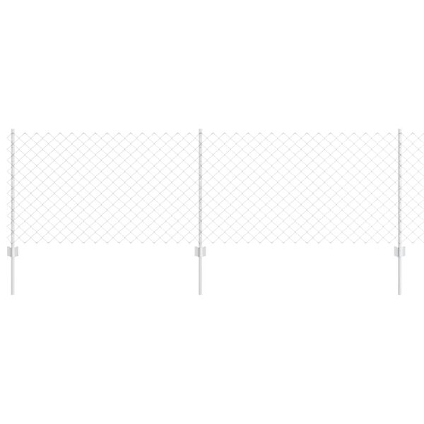 vidaXL Gard cu St&acirc;lp Argintiu 0,8 x 25 m Oțel