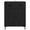 vidaXL Bufet cu sertar Stejar Negru 69,5 x 34 x 90 cm Lemn compozit