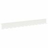 vidaXL Margine pentru gazon 10 buc. 102 x 10 x 4 cm Oțel Alb