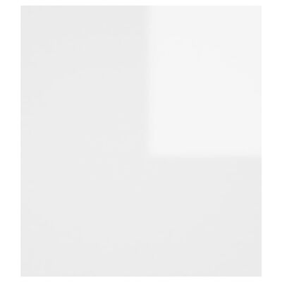 vidaXL Masă laterală, alb extralucios, 60x40x45 cm, PAL