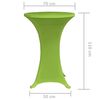 vidaXL Husă elastică pentru masă, 2 buc., verde, 70 cm