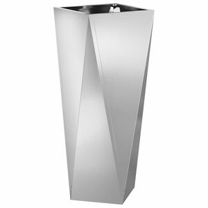 vidaXL Jardinieră Argintiu 30 x 30 x 75 cm Oțel Galvanizat