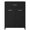 vidaXL Dulap de baie, negru, 60 x 33 x 80 cm, PAL