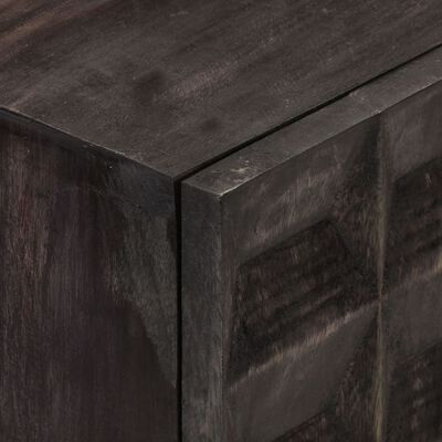vidaXL Servantă, negru, 60x35x75 cm, lemn masiv de mango
