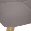 vidaXL Scaun balansoar cu taburet, gri taupe, material textil