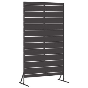 vidaXL Ecran de intimitate 100 x 50 x 180 cm Oțel Negru