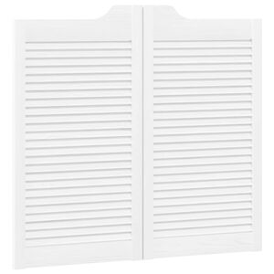 vidaXL Uși oscilante 90 x 40 cm Lemn masiv de pin Alb