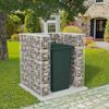 vidaXL Gabion unic &icirc;ngrădire pubelă, oțel, 110 x 100 x 120 cm
