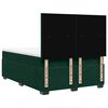 vidaXL Pat box spring cu saltea, verde &icirc;nchis, 140x190 cm, catifea