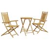 vidaXL Set mobilier bistro, 3 piese, bambus