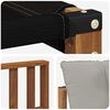 vidaXL Set de canapele de exterior Lemn solid de Acacia și Textilene