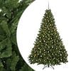 vidaXL Brad de Crăciun artificial, verde deschis, cu globuri 270 cm
