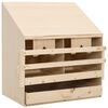 vidaXL Cuibar găini cu 2 compartimente, 63x40x65 cm, lemn masiv pin