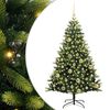 vidaXL Pom de Crăciun Artificial cu Ramuri Hinge, 150 LED-uri Verde