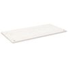 vidaXL Blat de birou, alb, 110x55x2,5 cm, lemn masiv de pin