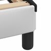 vidaXL Cadru de pat Viana fără saltea alb și negru 200x200cm piele artificială