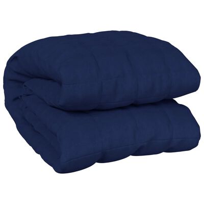vidaXL Pătură cu greutăți, albastru, 200x200 cm, 9 kg, material textil