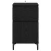 vidaXL Dulap de noapte Stejar Negru 40 x 35 x 70 cm Lemn compozit