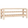 vidaXL Suport de vinuri, 109,5x30x42 cm, lemn masiv de pin