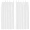vidaXL Cortină din Voile 2 buc. Alb 225 x 140 cm Poliester