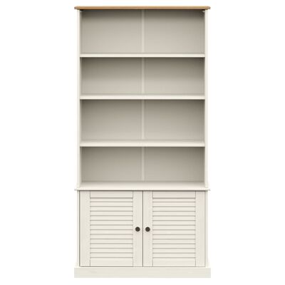 vidaXL Bibliotecă „VIGO”, alb, 85x35x170 cm, lemn masiv de pin