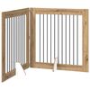 vidaXL Poartă pentru c&acirc;ini pliabilă cu suporturi 2 buc. 200,5 cm