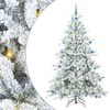 vidaXL Brad de Crăciun artificial cu ramuri articulare Alb 210 cm