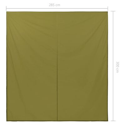 vidaXL Prelată de exterior, verde, 3 x 2,85 m