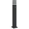 vidaXL Lampă exterioară de podea cu senzor, negru, 80 cm, aluminiu