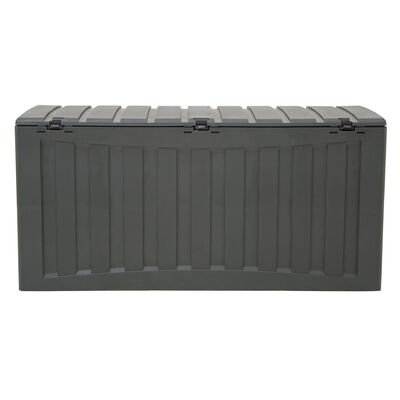 vidaXL Cutie de depozitare, negru, 118x53x57 cm, polipropilenă