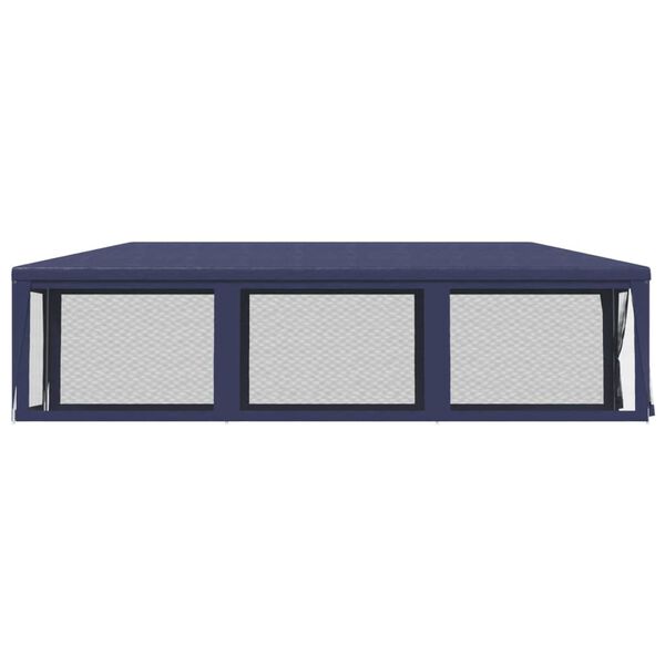 vidaXL Cort de petrecere cu 8 pereți din plasă, albastru, 3x9 m, HDPE