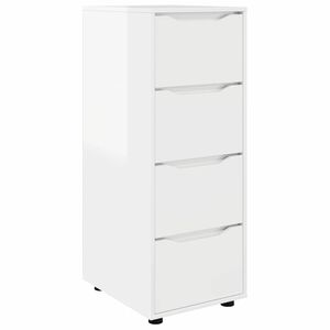 vidaXL Dulap de depozitare Alb lucios 40 x 48 x 105 cm Lemn compozit
