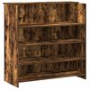 vidaXL Birou de recepție stejar afumat 200x50x103,5 cm lemn prelucrat