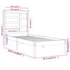 vidaXL Cadru de pat, 90x200 cm, lemn masiv