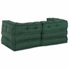 vidaXL Canapea modulară 2 pcs Verde 140 x 70 x 56 cm țesătură