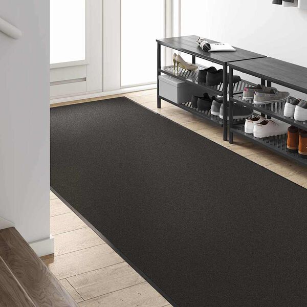 vidaXL Covoraș de intrare Negru 120 x 250 cm Polipropilenă și vinil