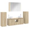 vidaXL Set de mobilier pentru baie 6 pcs Stejar Sonoma