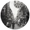 WallArt Tapet &icirc;n formă de cerc &bdquo;Hong Kong the Old Days&rdquo;, 142,5 cm